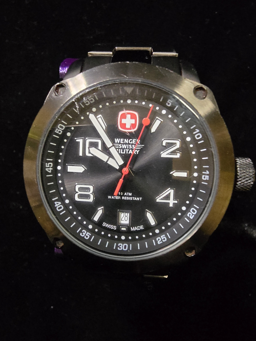 Wenger Swiss Military Black Dial Watch